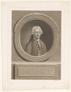 Portret van Johann Peter Uz