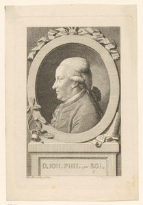 Portret van Johann Philipp Du Roi