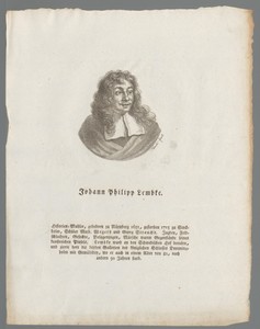 Portret van Johann Philipp Lemke