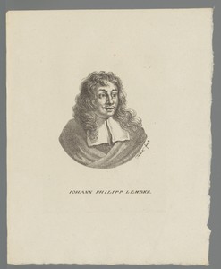 Portret van Johann Philipp Lemke