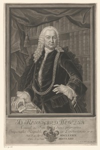 Portret van Johann Reinhard Wegelin