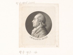 Portret van Johann Rudolph Gottlieb Beyer