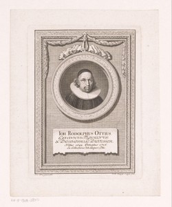 Portret van Johann Rudolph Ott