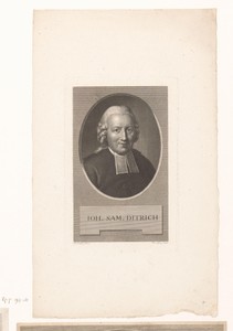 Portret van Johann Samuel Ditrich