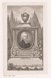 Portret van Johann Samuel Patzke