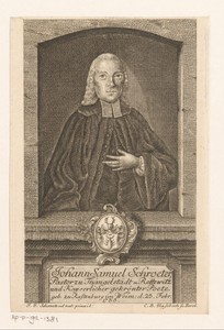 Portret van Johann Samuel Schröter