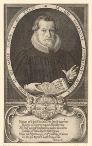 Portret van Johann Saubert op 34-jarige leeftijd