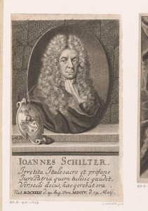 Portret van Johann Schilter