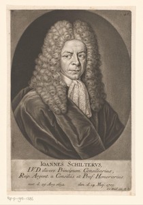 Portret van Johann Schilter