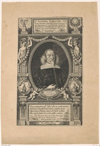 Portret van Johann Schilter op 66-jarige leeftijd