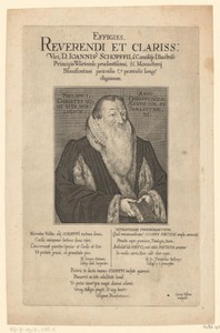 Portret van Johann Schopff op 80-jarige leeftijd