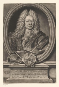 Portret van Johann Sebastian Christ