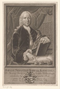 Portret van Johann Sebastian Kobe von Koppenfels