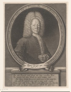 Portret van Johann Sebastian Mylius