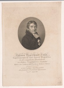 Portret van Johann Sigismund John