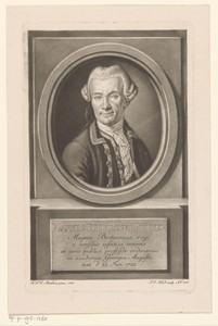Portret van Johann Stephan Pütter op 51-jarige leeftijd