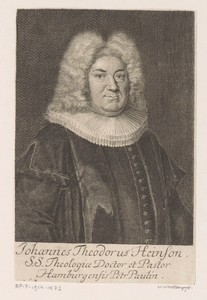 Portret van Johann Theodor Heinson