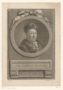Portret van Johann Thomas Richter