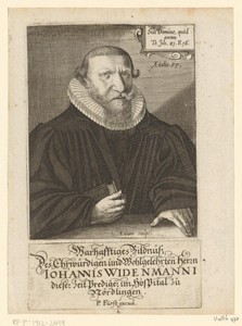 Portret van Johann Widenmann op 55-jarige leeftijd