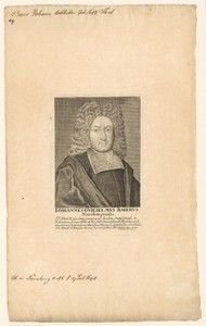 Portret van Johann Wilhelm Baier