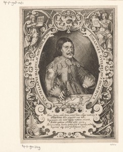 Portret van Johann Wilhelm Dilich op 36-jarige leeftijd