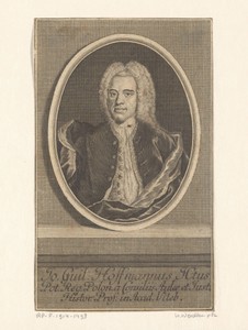 Portret van Johann Wilhelm Hoffmann