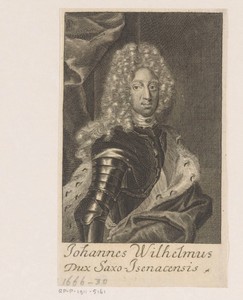 Portret van Johann Wilhelm von Sachsen-Eisenach