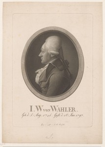 Portret van Johann Wolfgang von Wahler