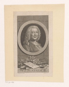 Portret van Johann Zacharias Platner