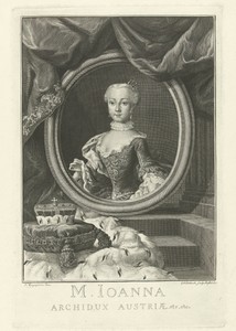 Portret van Johanna Gabriella, aartshertogin van Oostenrijk