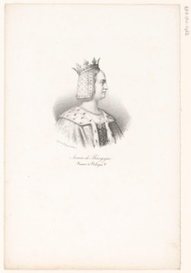 Portret van Johanna II van Bourgondië