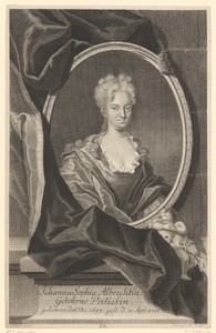 Portret van Johanna Sophia Albrecht