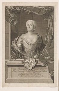 Portret van Johanna Sophia Friederika von Kalitsch
