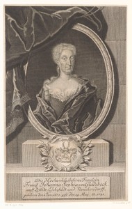 Portret van Johanna Sophia von Gladebeck