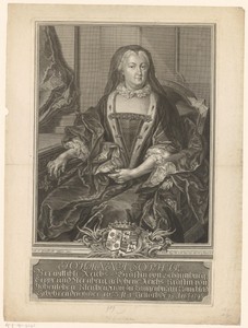 Portret van Johanna Sophia von Schaumburg-Lippe