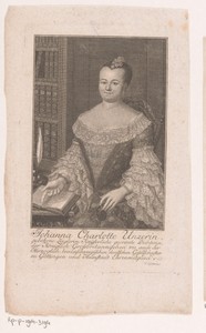 Portret van Johanne Charlotte Unzer