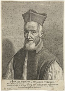 Portret van Johannes Baptist Scanaroli