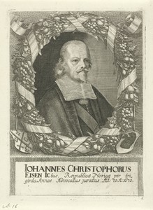 Portret van Johannes Christophorus Eisen