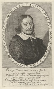 Portret van Johannes Conradus Monaeus