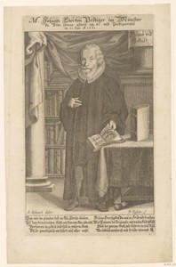 Portret van Johannes Ebert op 65-jarige leeftijd