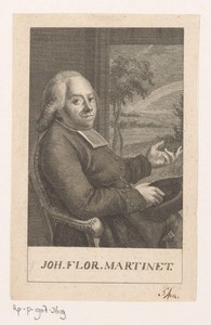 Portret van Johannes Florentius Martinet