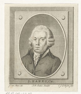 Portret van Johannes Hazeu Cornelisz.
