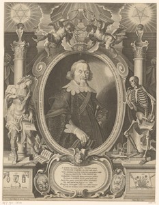 Portret van Johannes Heins op 53-jarige leeftijd
