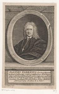 Portret van Johannes IV Fabricius