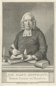 Portret van Johannes Martinus Hoffman