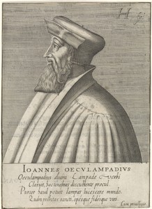 Portret van Johannes Oecolampadius