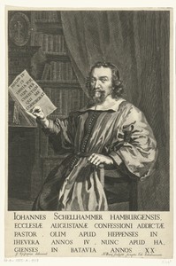 Portret van Johannes Schellhammer op 51-jarige leeftijd