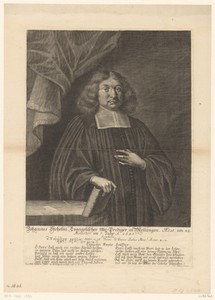 Portret van Johannes Stehelin op 42-jarige leeftijd