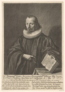 Portret van Johannes Vetter op 33-jarige leeftijd