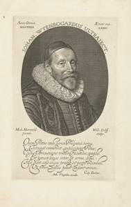 Portret van Johannes Wtenbogaert op 75-jarige leeftijd